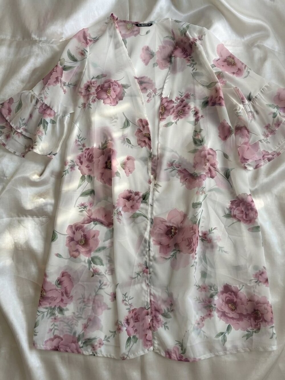 Floral Chiffon Kimono Cover-Up